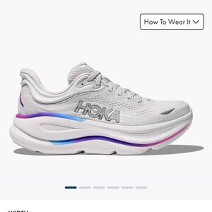 Hoka One One Bondi 9 Cosmic Grey / White